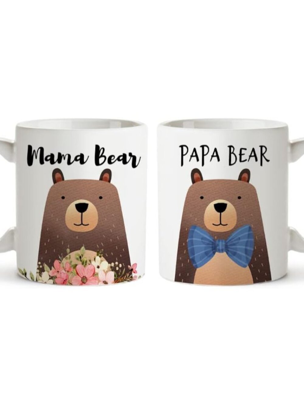 Mama Bear and Papa Bear Coffee Mugs,Father's Day for Mom and Dad,Valentine's Day